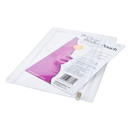1 Pocket Clear Vinyl Pencil Pouch 