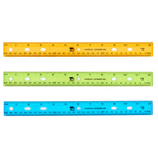 Translucent Plastic Ruler, 12" Assorted Colors