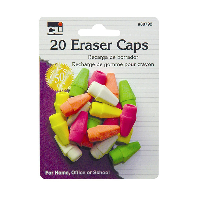 Eraser Caps, Assorted Neon
