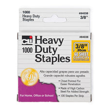 Heavy Duty Staples 3/8", 1,000 Per Box