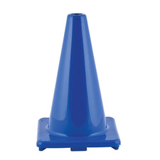 12" High Visibility Flexible Vinyl Cone, Blue