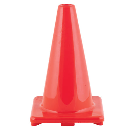 12" High Visibility Flexible Vinyl Cone, Orange
