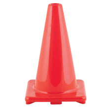 12" High Visibility Flexible Vinyl Cone, Orange