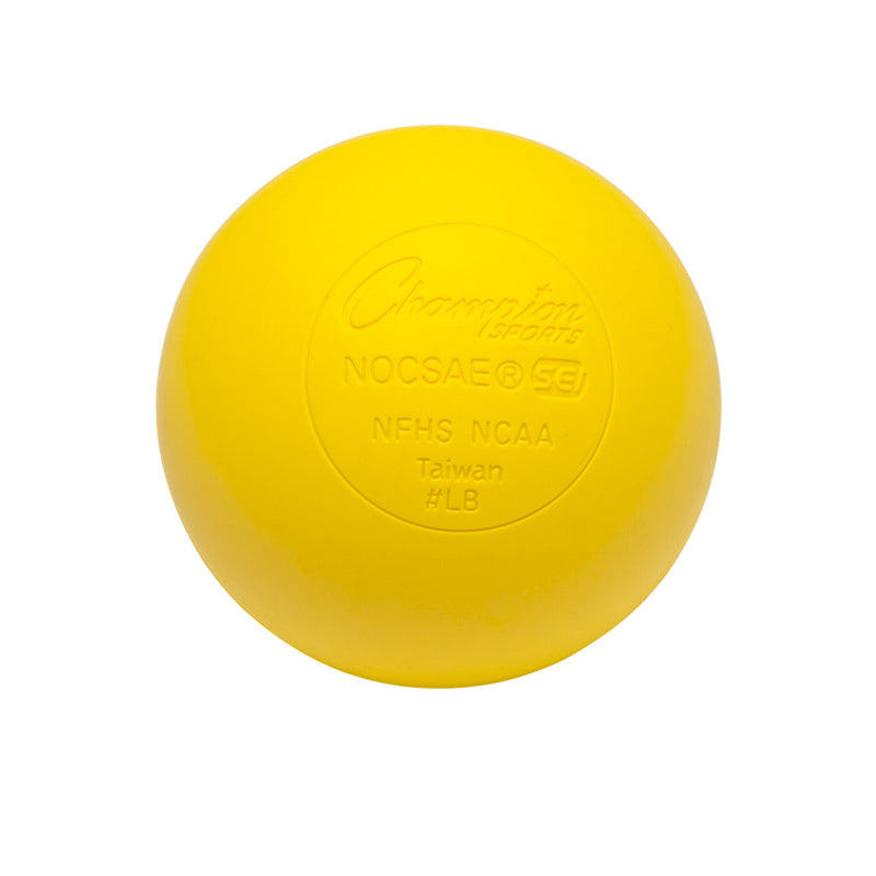 NOCSAE Lacrosse Balls, Set of 12 Yellow