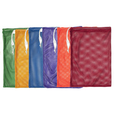 Assorted Color Mesh Bags, Set of 6, 12" x 18"