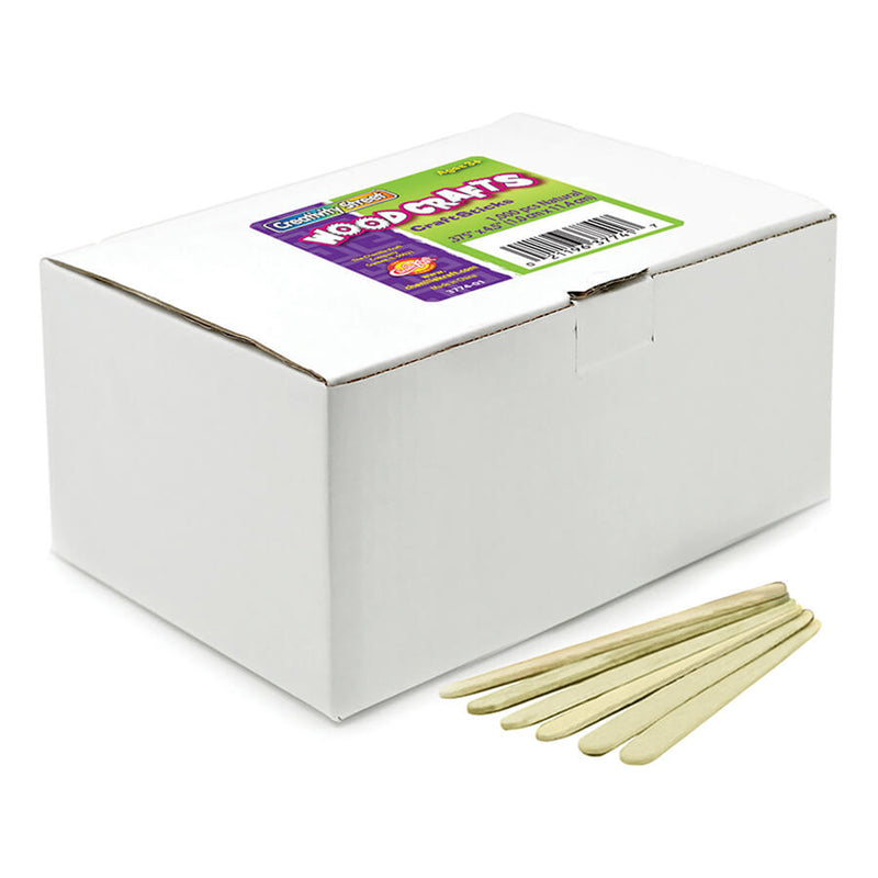 Wooden Craft Sticks - 1,000 Pieces Natural - Economy Grade