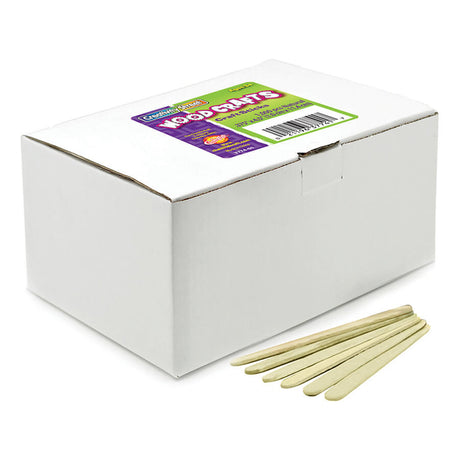 Wooden Craft Sticks - 1,000 Pieces Natural - Economy Grade