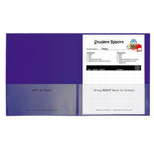 Classroom Connector School-to-Home Folders, 25 Count Purple