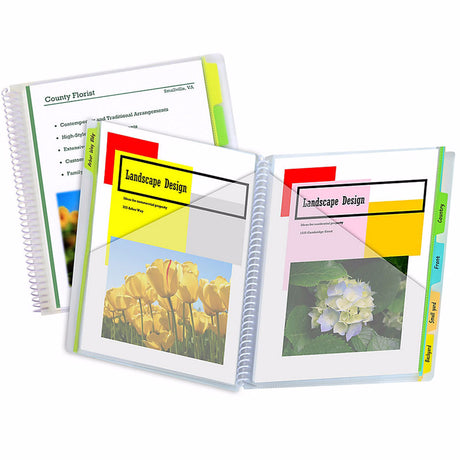 10-Pocket Poly Portfolio with Write-on Tabs