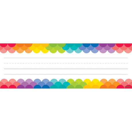 Rainbow Scallops Name Plates