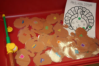 Thanksgiving Alphabet Activity - Catch That Turkey!