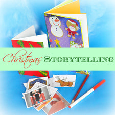 DIY Christmas Storybooks + Free Printable Story Starters!