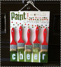 Paint the World with CHEER! - Christmas Bulletin Board Idea