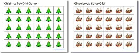 Christmas Grid Game Mats