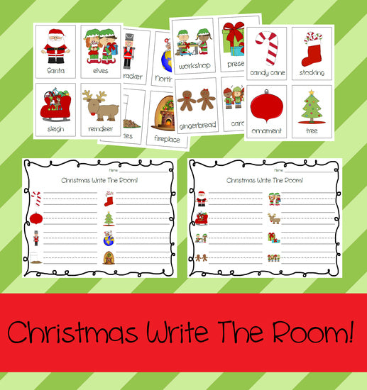 Christmas Write The Room Activity & Printable