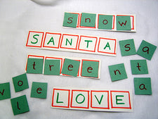 Christmas Vocabulary Building & Letter Recognition