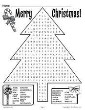 Printable Christmas Word Search!