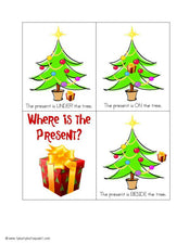 Christmas Positional Words Activity