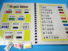 Crayon Color Word Magnet Activities