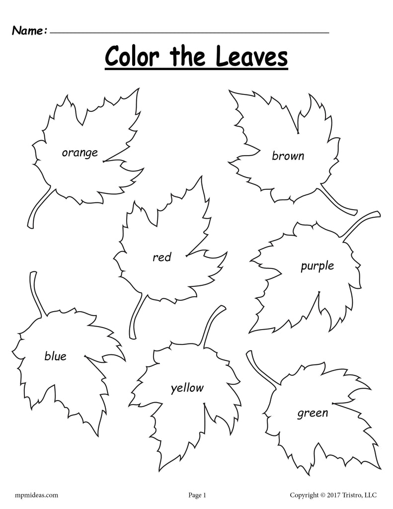 Colors Bundle - 50+ Pages of Printable Color Worksheets and Activities!
