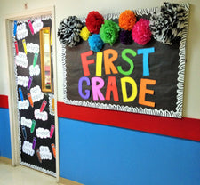 A Colorful Back-To-School Welcome Wall & Door Display!