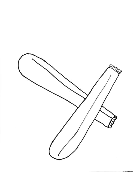 Zucchini Coloring Page