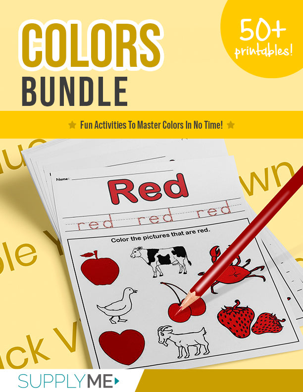 Colors Bundle - 50+ Pages of Printable Color Worksheets and Activities!