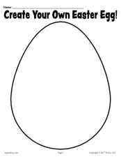 Create Your Own Easter Egg - Printable Template!