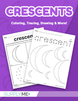 8 Crescent Worksheets: Tracing, Coloring Pages, Cutting & More!