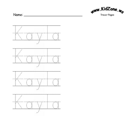 Custom Name Tracer Pages