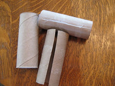Recycled Toilet Paper Roll Toboggan Craft