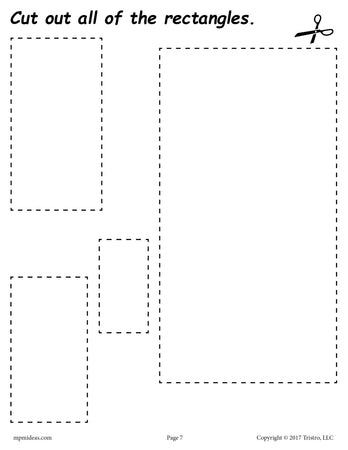 9 Rectangle Worksheets & Printables: Tracing, Drawing, Coloring & More ...