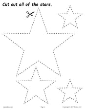 FREE Stars Cutting Worksheet