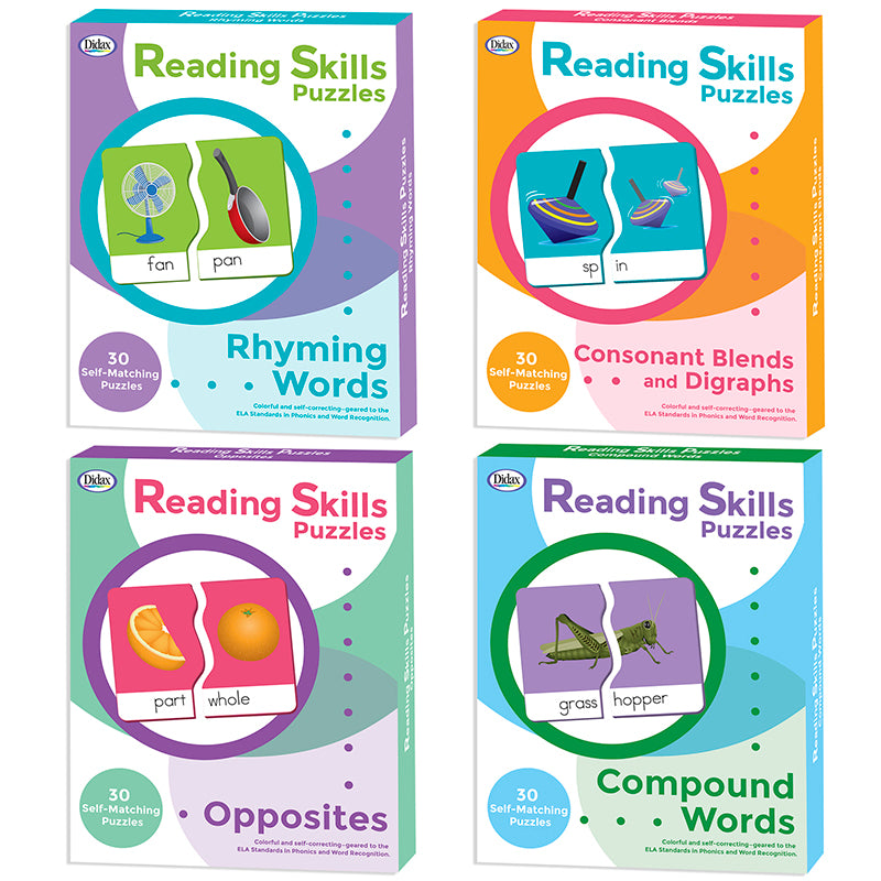Reading Skills Puzzles: Complete Set