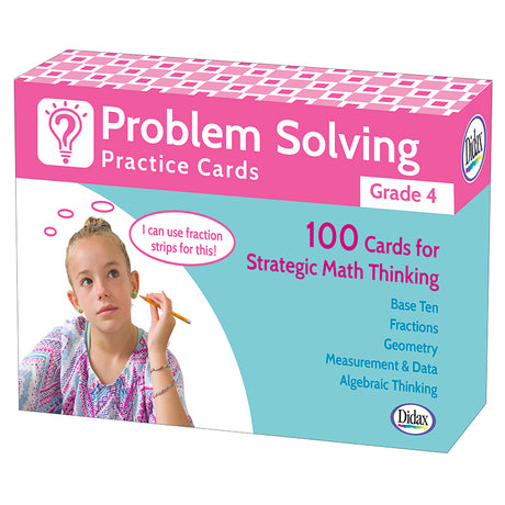 Problem Solving Practice Cards, Grade 4