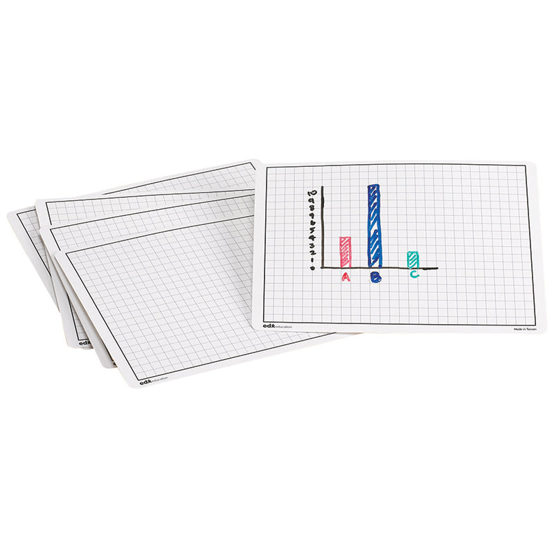 Write-On/Wipe-Off Graphing Mats, Set of 10