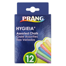 Prang Hygieia Dustless Chalkboard Chalk, Assorted Colors