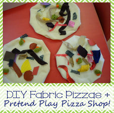 DIY Pizzas for a Pretend Play Pizza Shop!