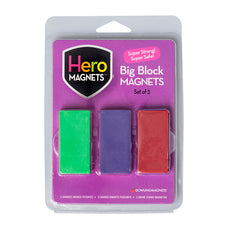 Hero Magnets: Big Block Magnets, Set of 3