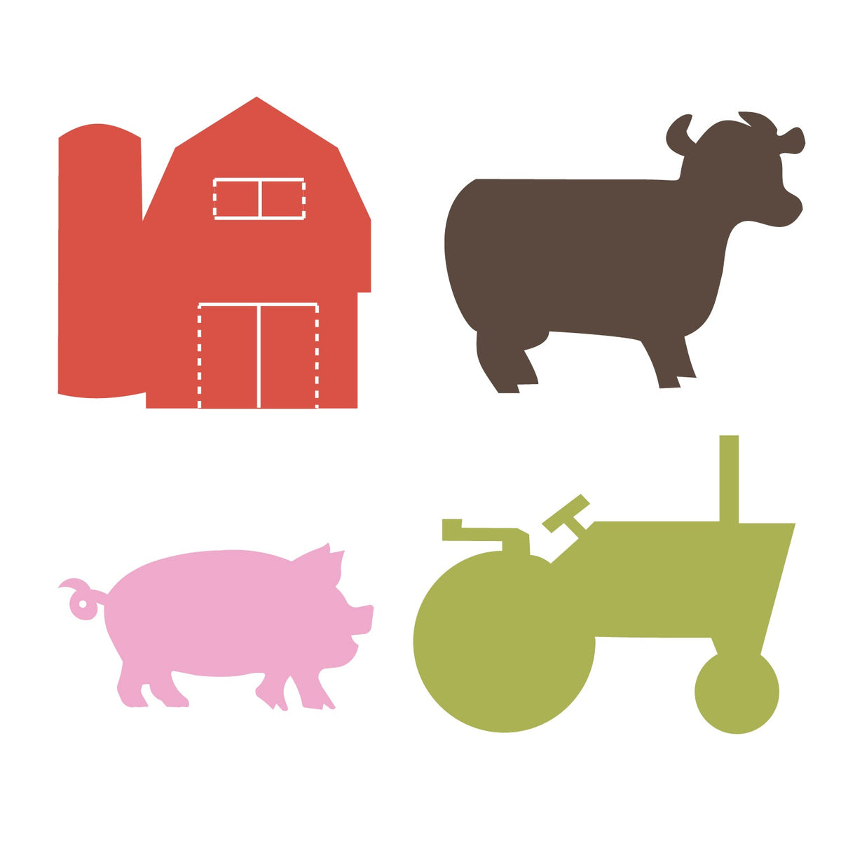 AccuCut Farm Die Cut Set, Large