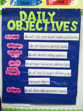 DIY Daily Objectives Display