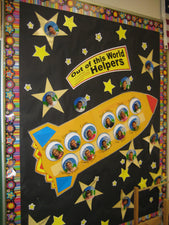 Out of this World Helpers! - Space Themed Classroom Management Bulletin Board