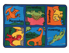 Dino-mite Dinosaur KID$ Value Discount Play Room Rug, 3' x 4'6" Rectangle
