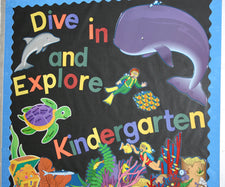 Dive In & Explore! Back-to-School Ocean Themed Bulletin Board Idea