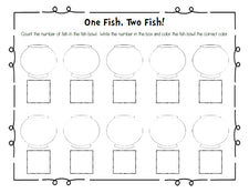 One Fish, Two Fish! - Dr. Seuss Printable Counting Activity