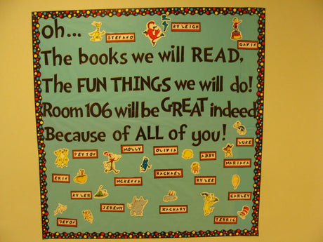 Dr. Seuss Welcome Board