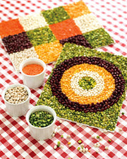 Colorful Dried Bean Mosaics