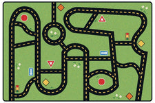 Drive & Play Road Rug, 3' x 4'6" Rectangle