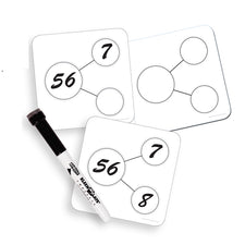 Sensational Math™ Write-On/Wipe-Off Number-Bonds Cards 