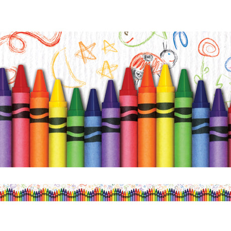 Layered-Look Border, Crayons